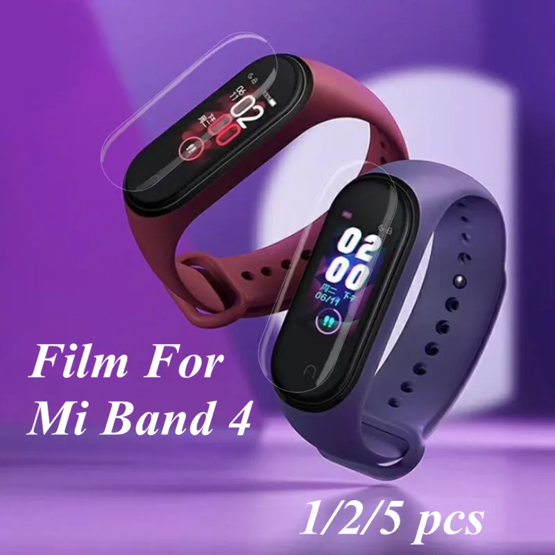 

Защитная пленка для экрана Mi band 4 5 шт. 2 шт. 1 шт. Защитная пленка для Xiaomi Mi band 4 Защита от царапин Mi band4 браслет Miband 4