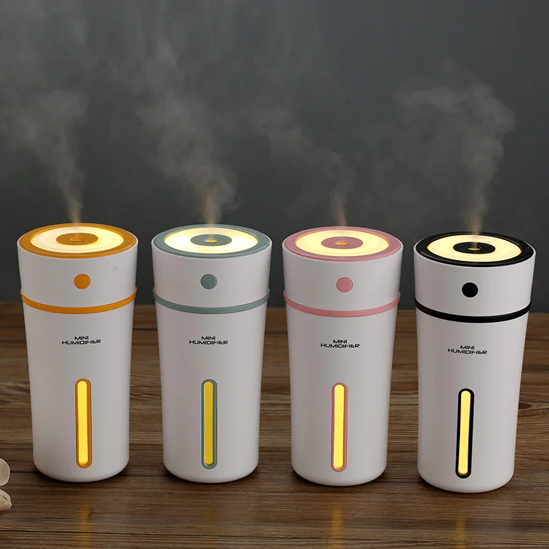 Новый Колор Кап Хумидификатор Мини Ультразвуковой Увлажнитель Воздуха с LED Магическим Светом Диффузор Ароматических Масел USB Опрыскиватель для Автомобиля Освежитель Воздуха.