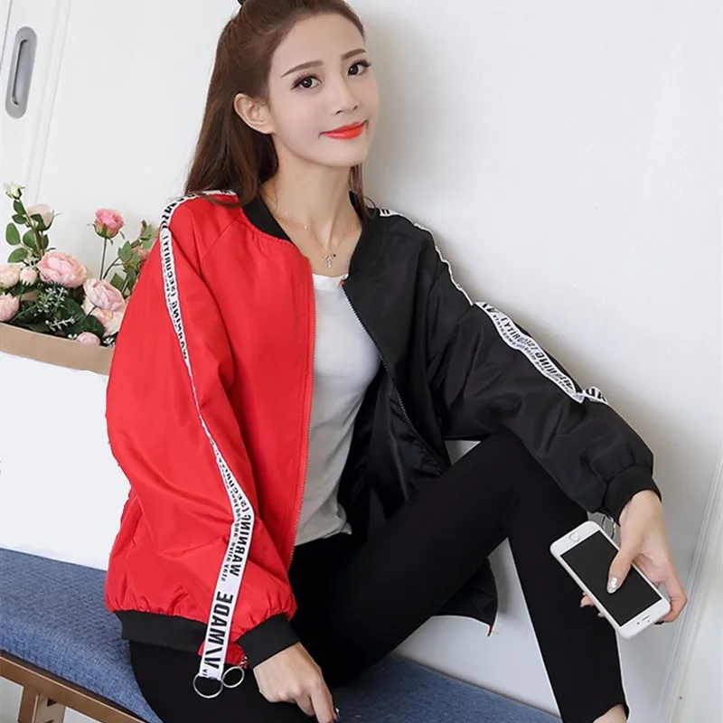 Лоскутная Женская куртка в горошек короткая зимняя женская BaseballFashion Harajuku одежда |