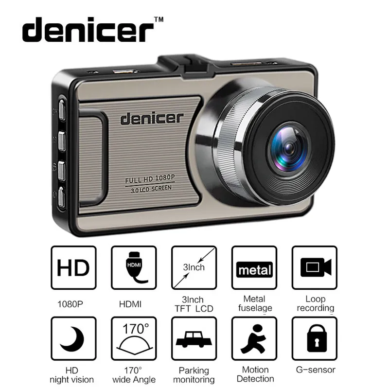 

Car DVR Camera Novatek 96655 Full HD 1080P Dash Camera 30Fps Video Registrator Car 170 Degree Dash Cam Night Vision Recorder Car