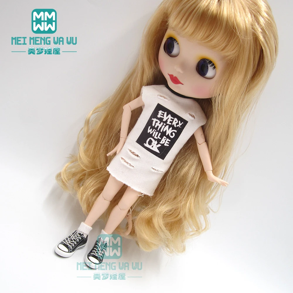 1 шт. Blyth одежда модная толстовка с капюшоном, носки для Blyth Azone 1/6 аксессуары для кукол
