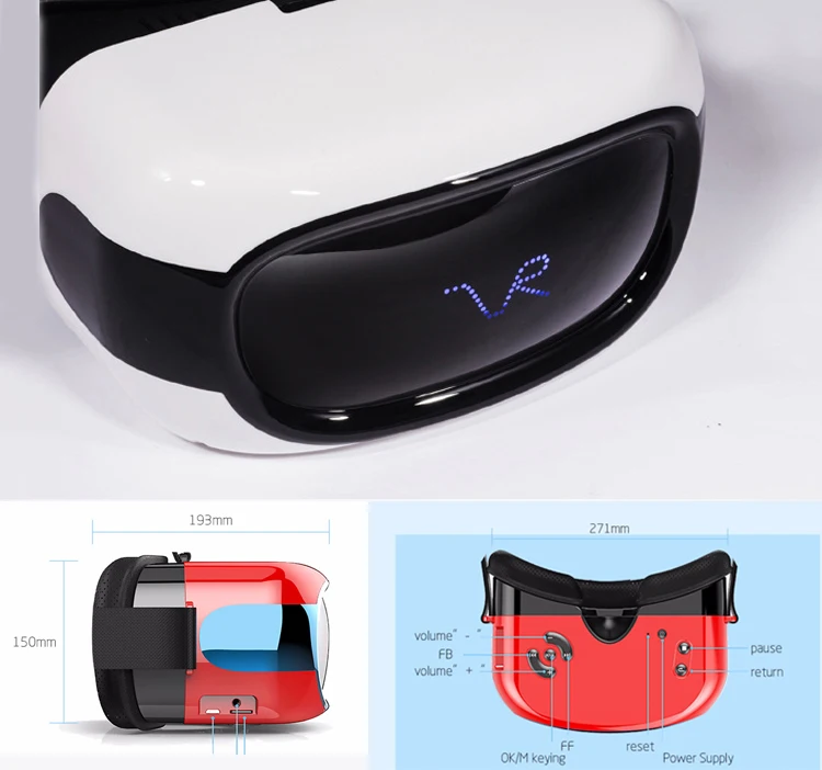 Новый высокое качество все в одном VR очки 3D 360 градусов Виртуальная реальность