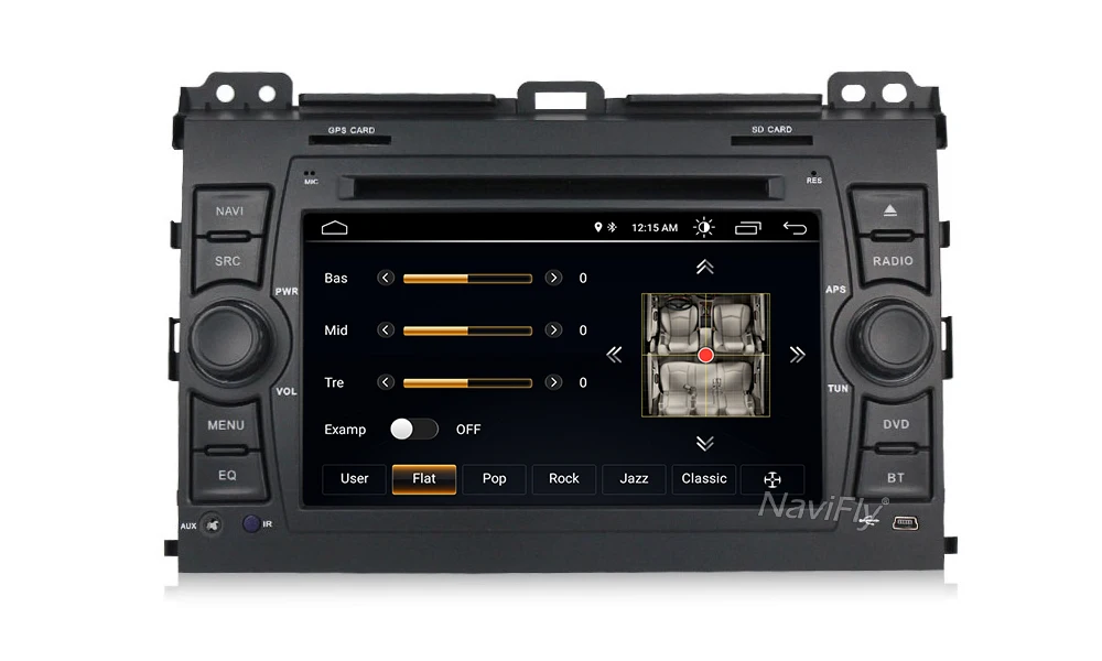 Navifly Android 8,1 четырехъядерный 2Din автомобильный DVD gps плеер для Toyota Prado 120 Land Cruiser 2002-2009 автомобильный навигационный радио FM BT