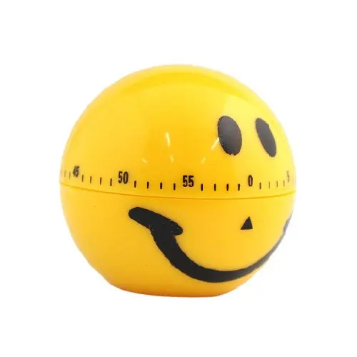 Практичный Новый кухонный таймер для приготовления пищи 60 минут улыбающееся