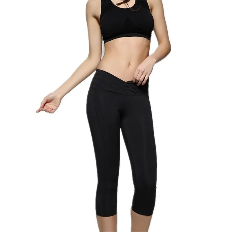 Популярные летние милые женские розовые Эластичные Обтягивающие Капри штаны для