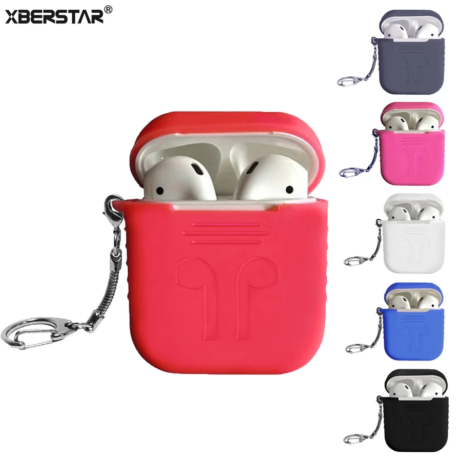 Силиконовый чехол для Apple AirPods ударопрочный защитный ключей 3-го поколения с