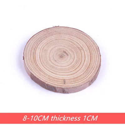 8-10cm 1cm 1pcs 8-15 см 1 шт. необработанные круглые деревянные Ломтики для детских поделок Сделай Сам вечерние картины для свадьбы и Помолвки украшения для дома подарки ручной работы - Цвет: 8-10cm 1cm 1pcs