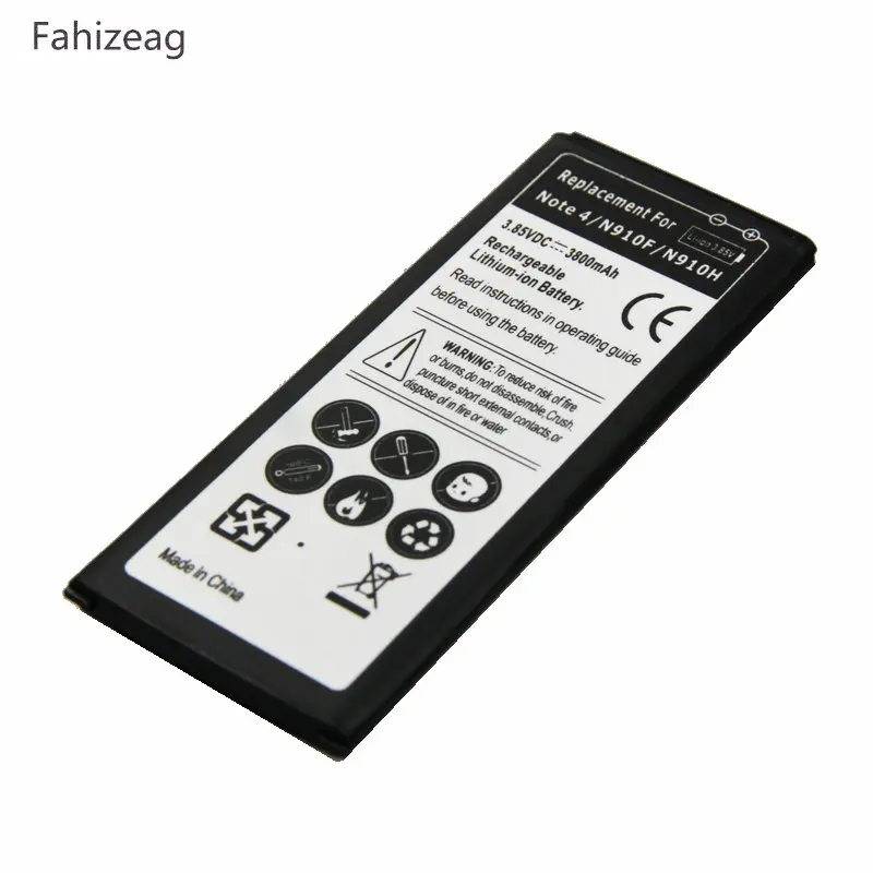 Fahizeag EB BN910BBE запасная батарея + настенное зарядное устройство для Samsung Galaxy Note 4 Note4