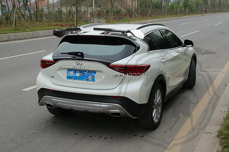 Для Infiniti QX30 Q30 Q30S ABS пластик Материал Неокрашенный праймер цвет задний спойлер крыло крышка багажника протектор автомобиля Стайлинг
