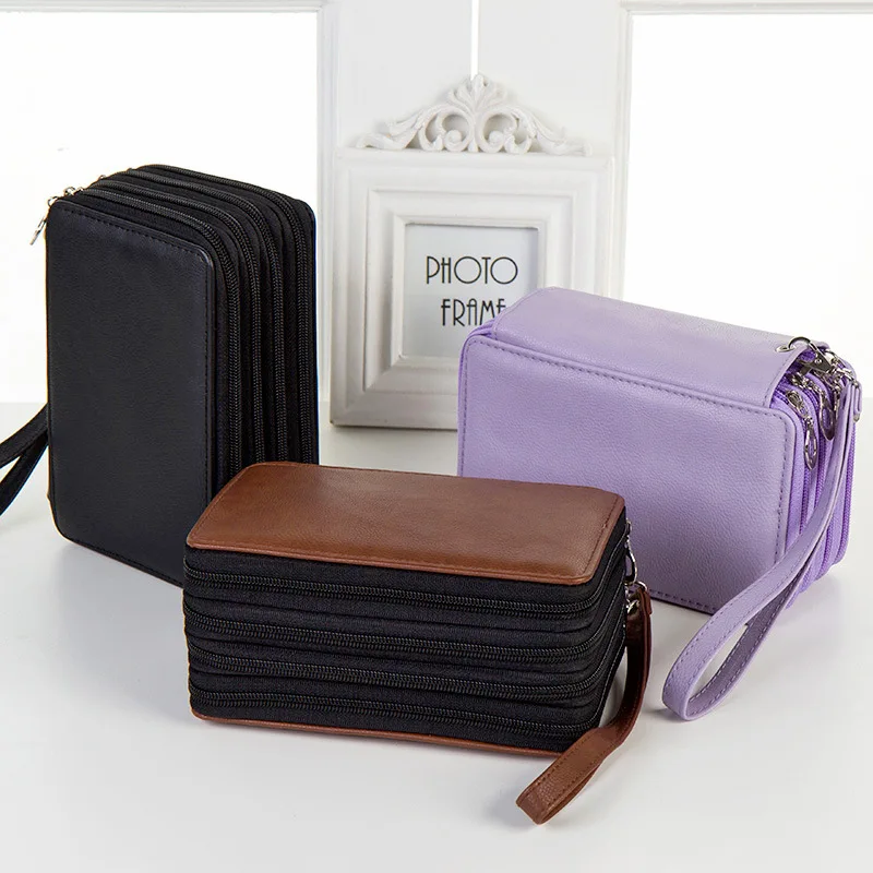 Милый школьный пенал Чехол из искусственной кожи пенальти чехол 72 отверстия 4