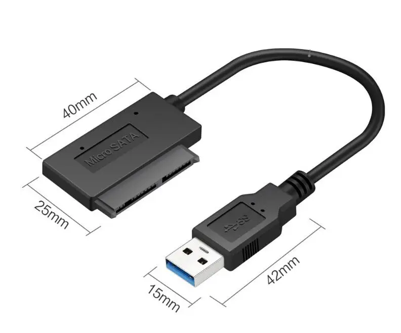 Кабель-адаптер USB 3 0 к Micro SATA для 1 8 &quotHDD SSD конвертер шнур USB3.0 16Pin Msata 7 + 9 Pin кабель 20