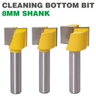 1 шт. 8 мм чистящее дно гравировальное долото твердосплавное Фрезерное долото Деревообрабатывающие инструменты фреза Концевая фреза с ЧПУ для дерева