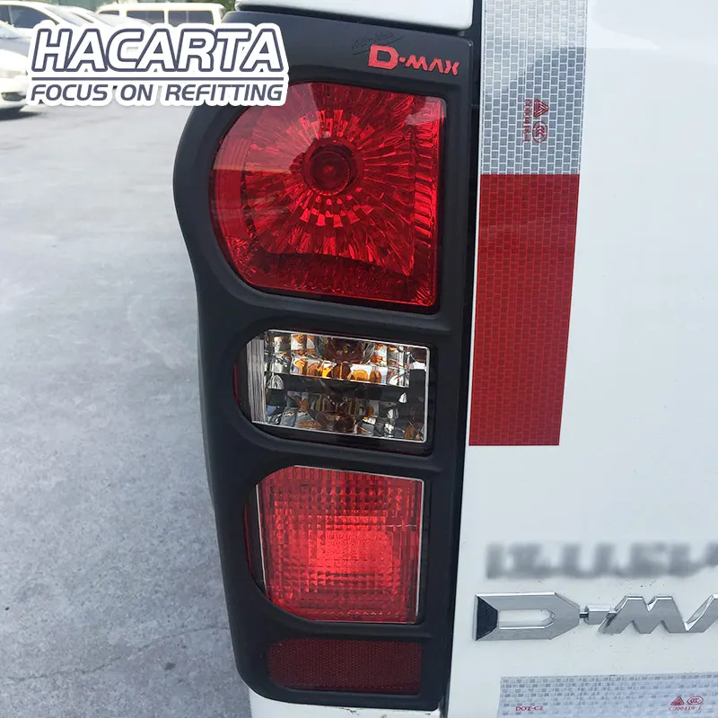 Бесплатная доставка для ISUZU красный черный с надписью передний светильник крышка
