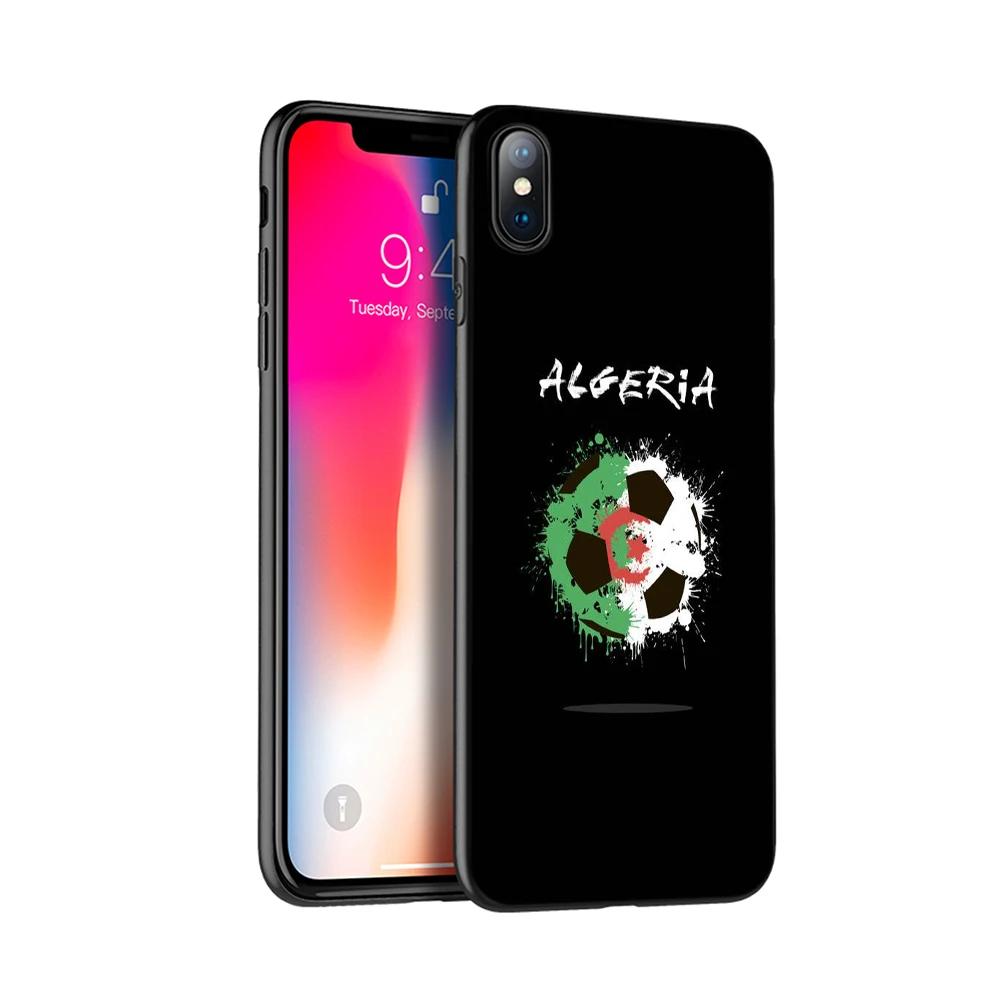 Черный чехол из ТПУ для iphone 5 5s SE 2020 6 6s 7 8 plus X 10 XR XS 11 pro MAX силиконовый с флагом