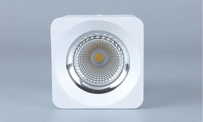 1 шт Dimmable квадратная COB-матрица потолочный светодиодный светильник 7 W 10W15W 20W110/220 V теплый белый/холодный белый поверхностного монтажа Освещение в помещении