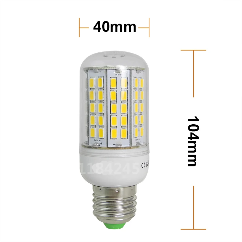 1 шт. 100% 10 Вт E27 B22 E14 светодиодная кукурузная лампа 96 светодиодов AC 220 В 240 SMD 5730