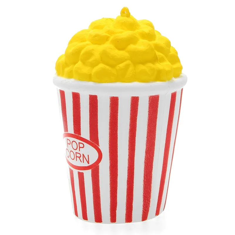 Милый 12 см Jumbo Squeeze Popcorn мягкий медленно поднимающийся воздушная Кукуруза с чашкой