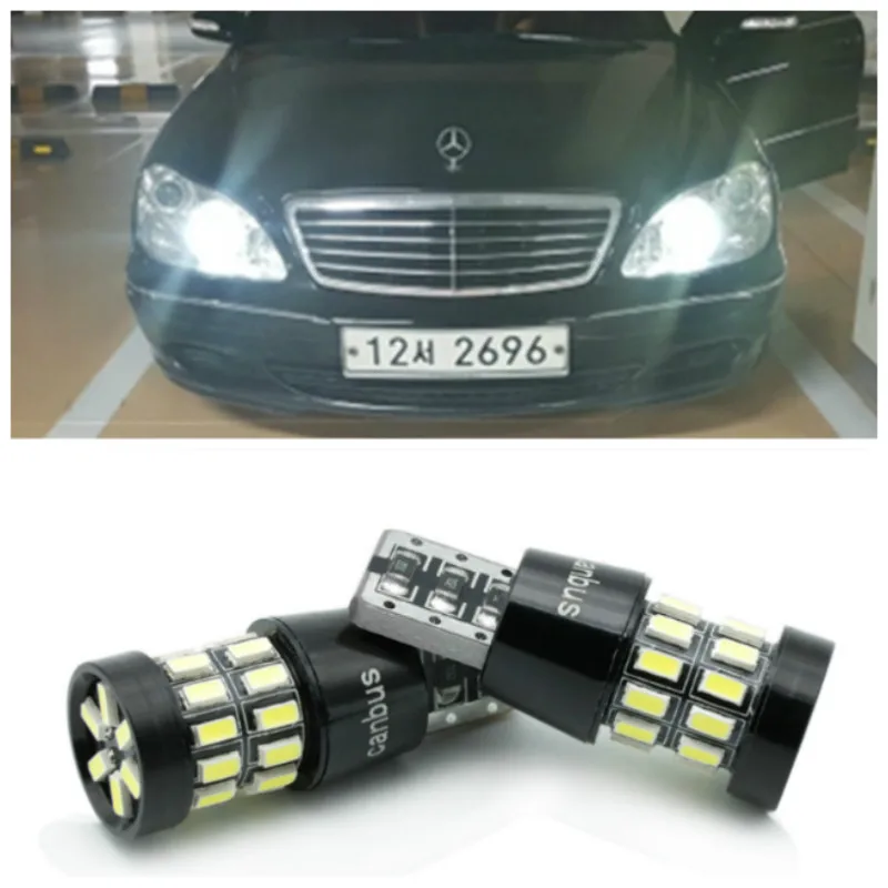 2x для Mercedes Benz светодиодный Canbus T10 W5W 3014 30SMD автомобильная светодиодная лампа свет