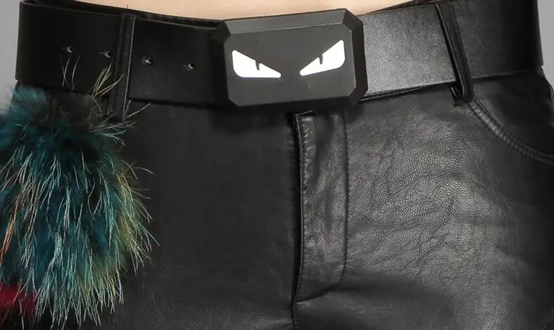 Женские новые модные шерстяные брюки с высокой талией весенние леггинсы из