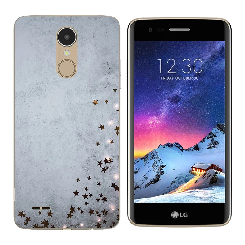 Для Coque LG K8 2017 чехол для телефона пары 5 0 дюйма с треугольным принтом мягкая задняя