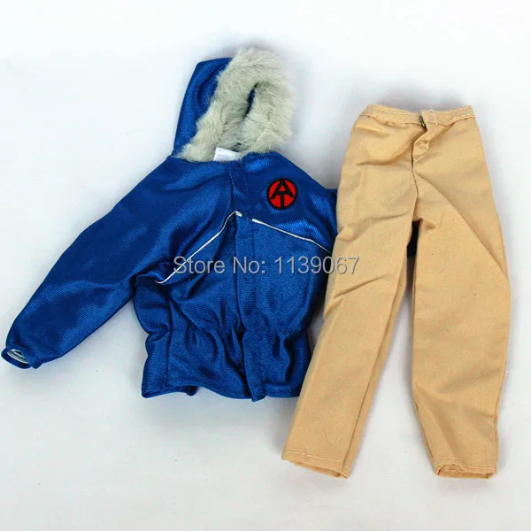 3 комплекта кукольный наряд костюм с вилкой зимнее платье военная боевая