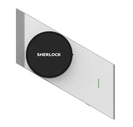 Silver left Шерлок S2, умный замок, умный дверной замок, Bluetooth, беспроводной телефон, приложение, управление, Электронный беспроводной замок, без ключа - Цвет: Silver left