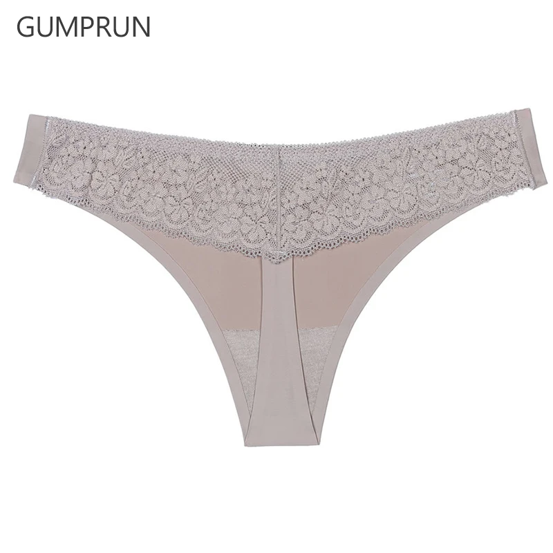 Женские кружевные трусы GUMPRUN стринги с t спинкой нейлоновое нижнее белье