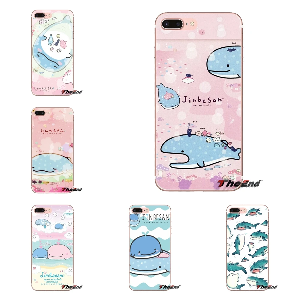 Японские kawaii Whale Shark прозрачные мягкие чехлы для iPod Touch Apple iPhone 4 4S 5 5S SE 5C 6 6S 7 8 X XR XS Plus