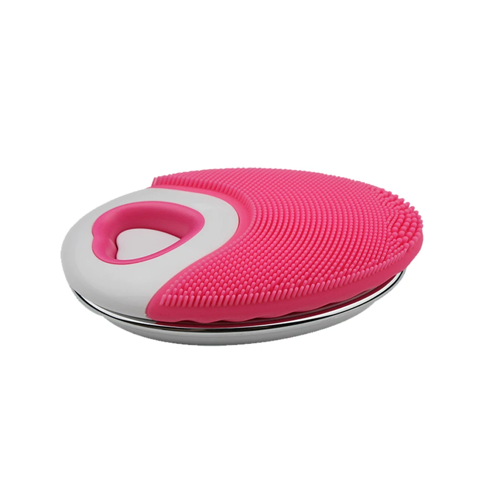 Sonic Silicon Facial Cleansing Device Electric Vibration Face Clean Brush Mini Shower Skin Cleaner Silicone Deep Pore Cleaning | Красота и