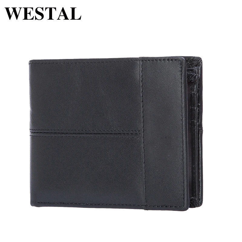 WESTAL Мода Удобный Мужской Кошелек Короткий Бумажник Монет Держатель Мужские