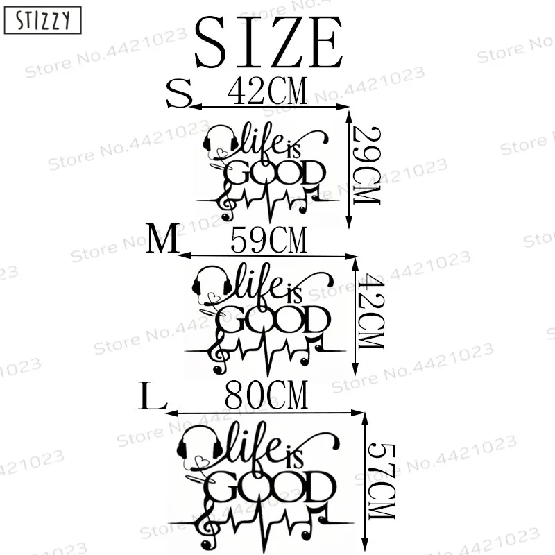 Настенная Наклейка stizzy музыка обои цитаты жизнь хороший винил наклейки на стену