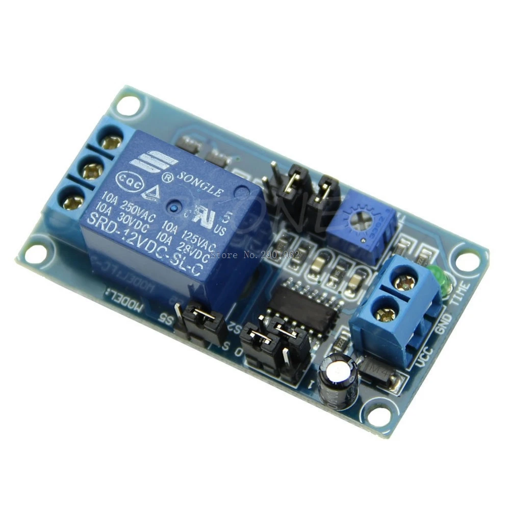 DC 12V Delay Relay with Timer Turn on off Switch Module -B119 | Инструменты
