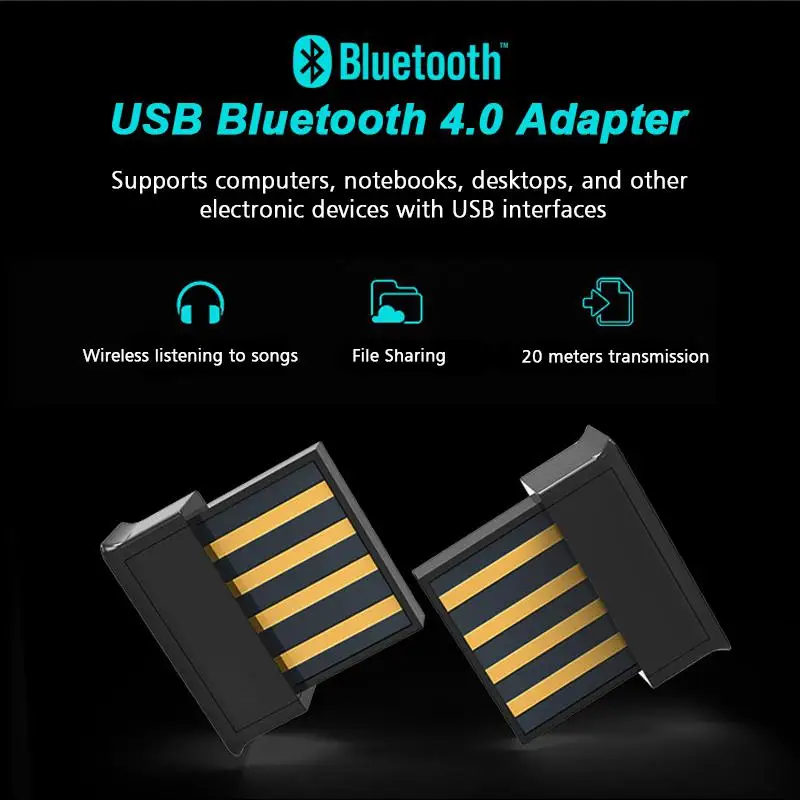 Беспроводной адаптер Bluetooth Mini 4 0 приемник bluetooth заглушки Поддержка Winows Linux Vista Mac OS