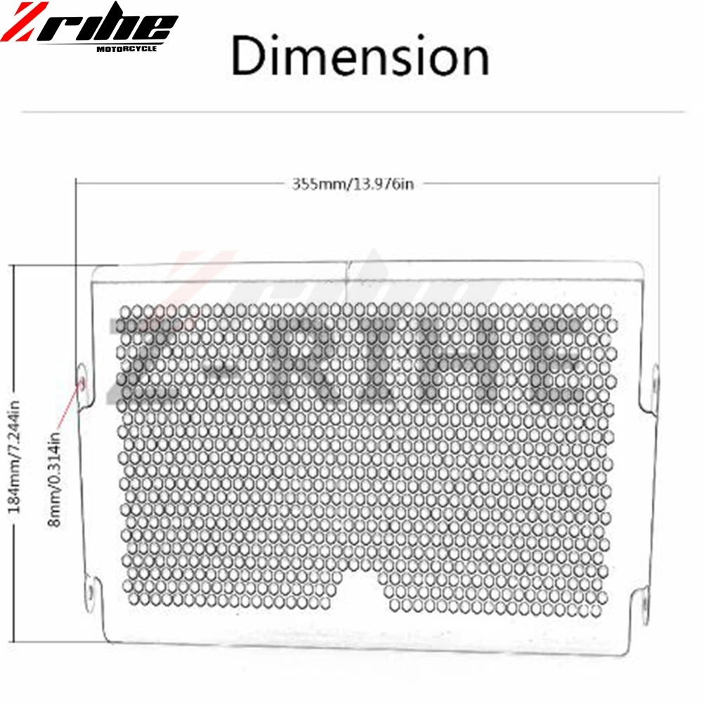 Алюминиевая крышка радиатора для MT 07 2014 2016 защитные решетки защита Yamaha MT07 14 15|grill