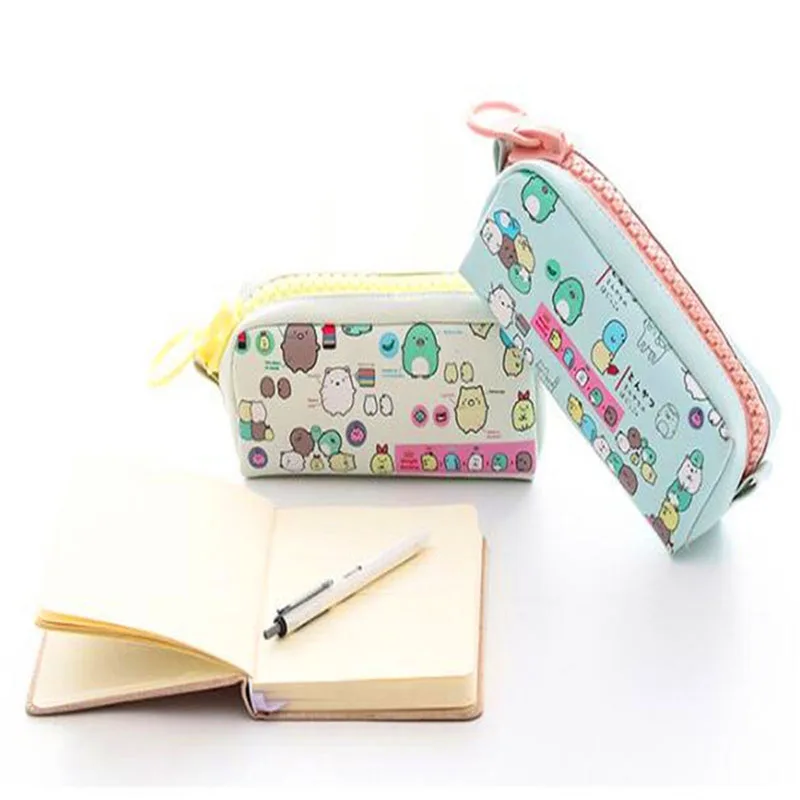Милые Мультяшные косметички Большая вместительная косметичка портативная