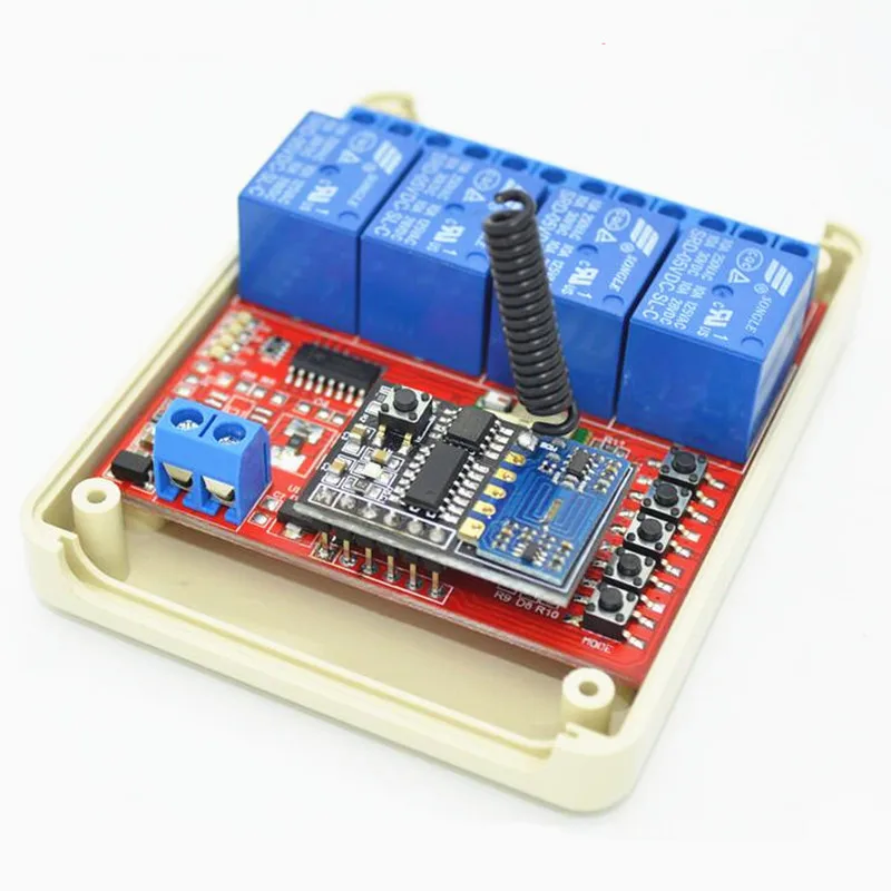 Горячая 4CH 5 В в DC Wi Fi переключатель управления led на смартфоне приложение RF 433 мГц