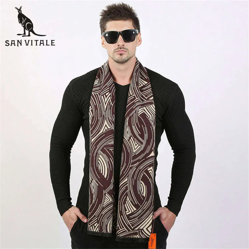 

Scarves Men'S Winter Warm Scarf Acrylic Cape Cashmere Long Vintage Plaid Plaid Twill Scarfs High Quality Designer Casual Apparel