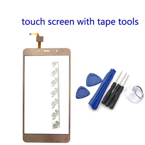 gold -- tape tool 5,7 дюймов сенсорный экран для мобильного телефона Leagoo M8 сенсорный экран стекло дигитайзер панель объектив сенсор стекло клей подарок для M8 Pro - Цвет: gold -- tape tool