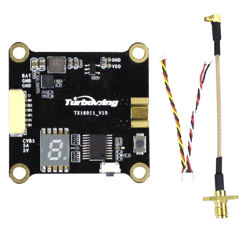 Турбо крыло Одноглазый велосипед T X 18011 2000/25/200 / 600 Mwshuerte голый 5 8g 48ch FPV VTX видео