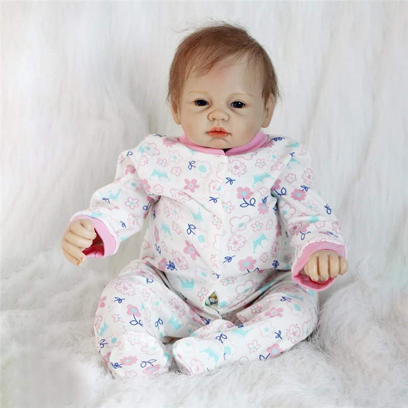 55 см куклы реалистичные Bebe Кукла Новорожденный ткань тела силиконовая кукла
