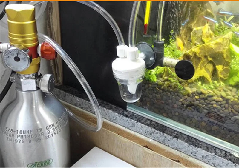 Топ Co2 диффузор распылитель для воды растения аквариума пластиковый корпусной