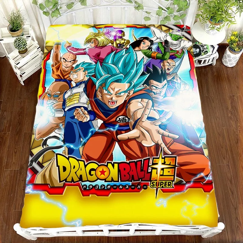 14 DRAGON BALL Z Аниме простыня с печатным рисунком Вегета Сон Гоку Zetto покрывало детская комната кровать простыни, постельное белье(без наволочки - Цвет: 14