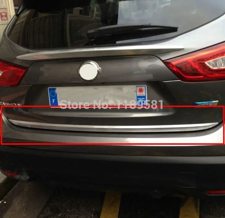 

For Nissan Qashqai 2014 2015 2016 ABS Chrome Rear Trunk Lid below Cover Trim