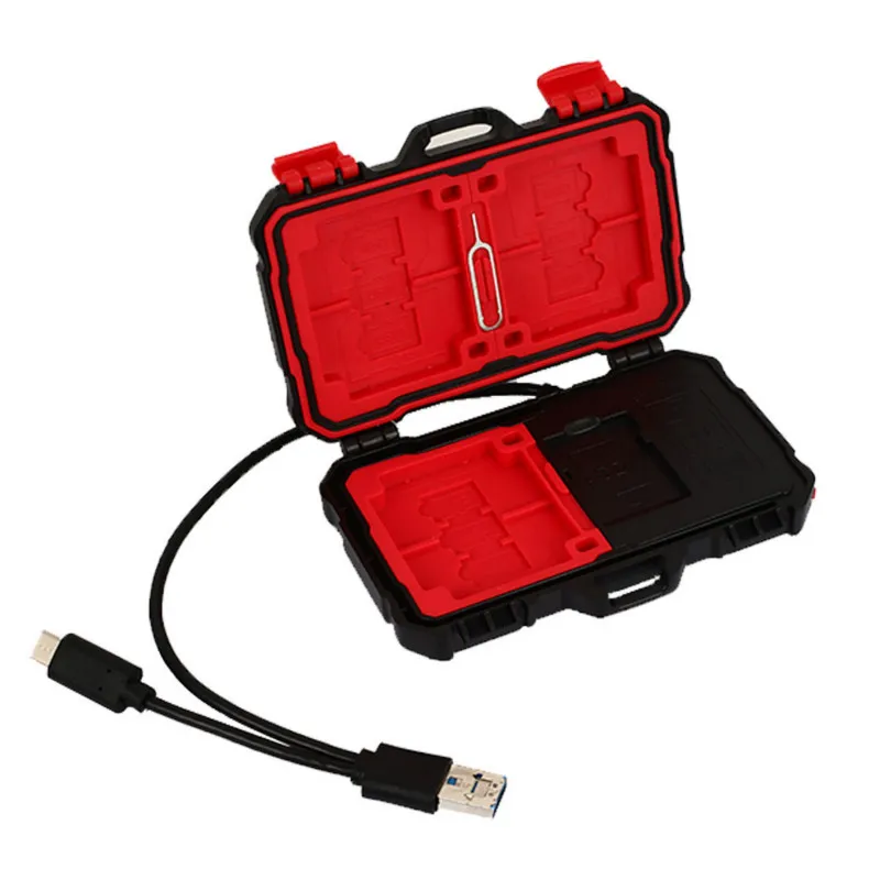 Shatterproof Waterproof Memory Card Case Support Storage of Various Cards TF SD Box Organizer | Компьютеры и офис