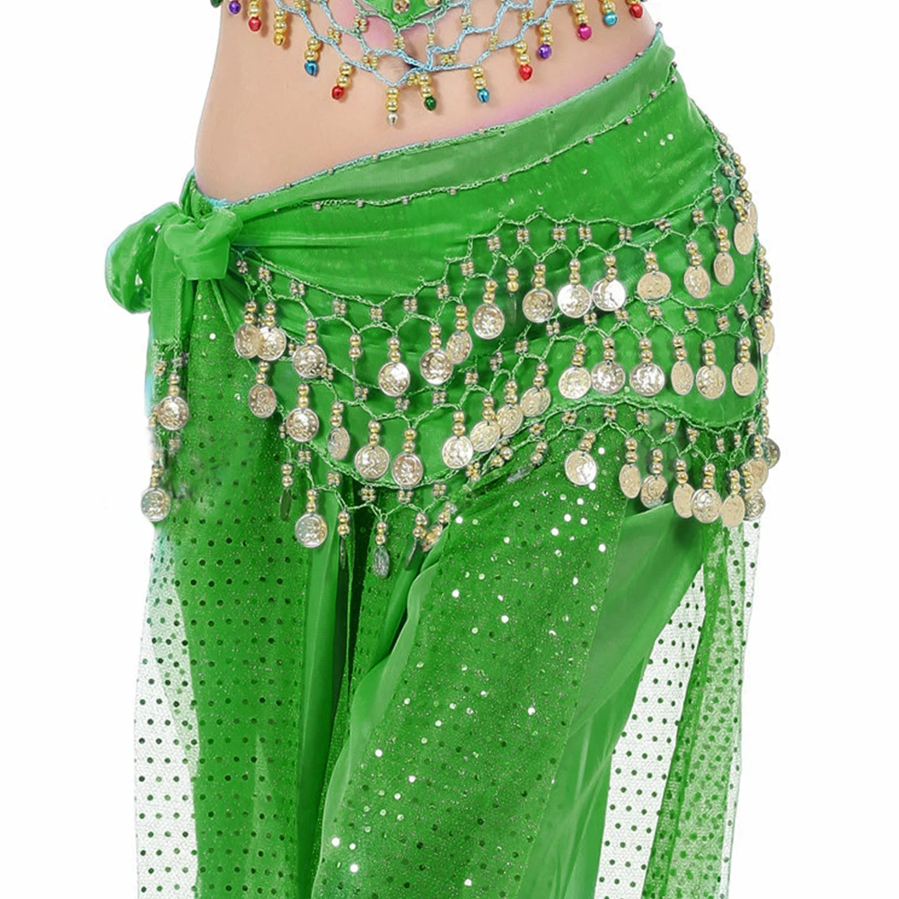 New Arrival Thailand/India/Arab Dancer Skirt Women sexy 3 Rows Belly Dance Hip Scarf Wrap Belt female show Costume | Тематическая