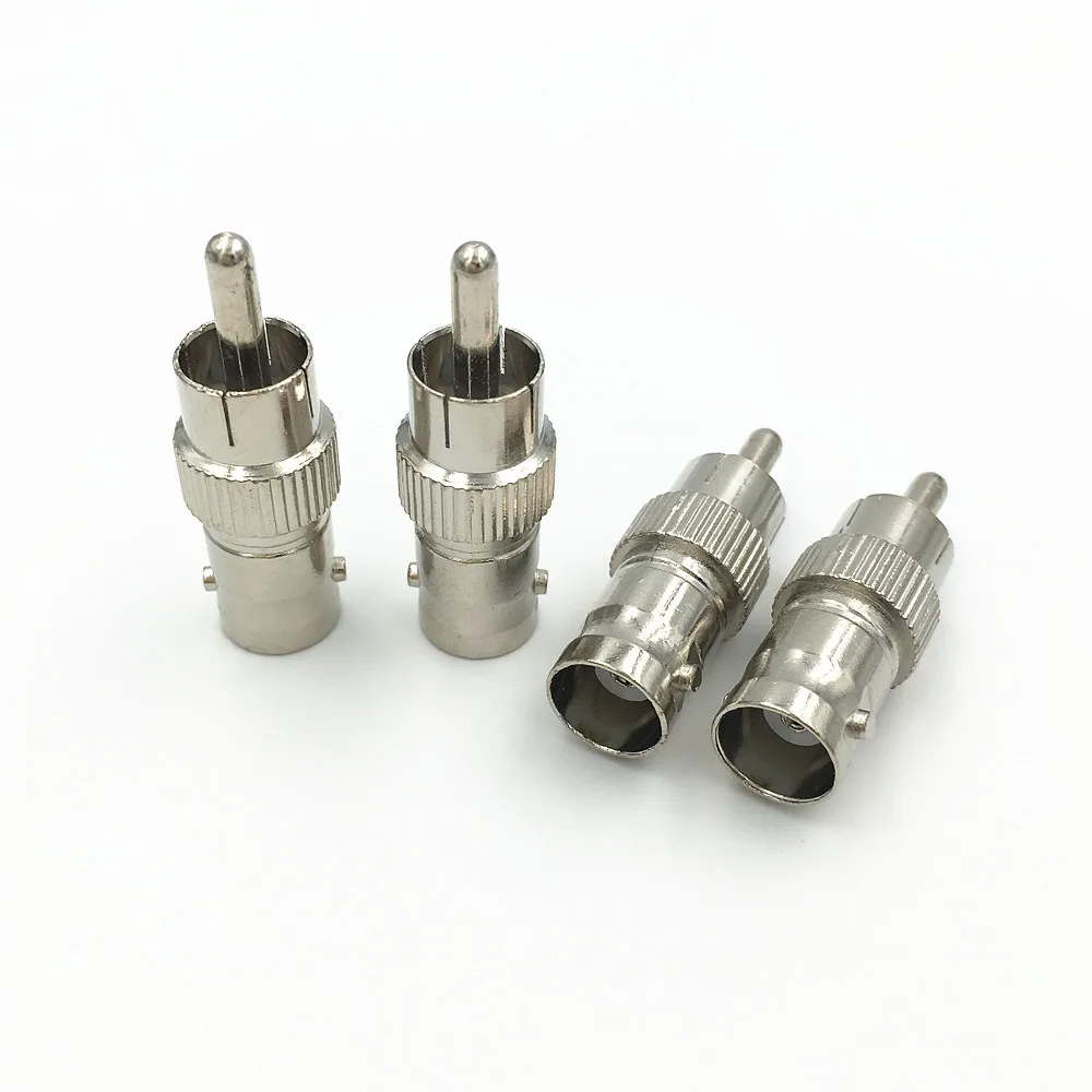 50Pcs RCA Male Jack to BNC Female Plug Coax Adapter Coupler Nickel-Plated Connector | Обустройство дома
