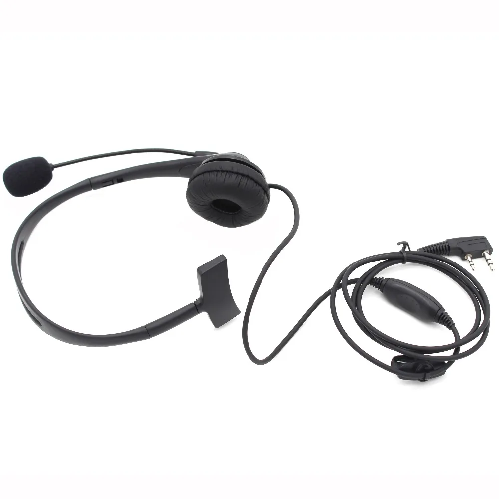 2 Pin PTT Mic гарнитура для Kenwood радио Wouxun QuanSheng PuXing HYT TYT BaoFeng UV 5R GT 3 BF888S 82 Walkie Talkie|headset for