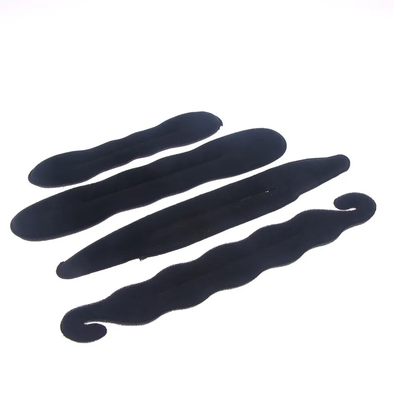 4 шт./компл. губка для укладки волос Пончик устройство французский спиральный