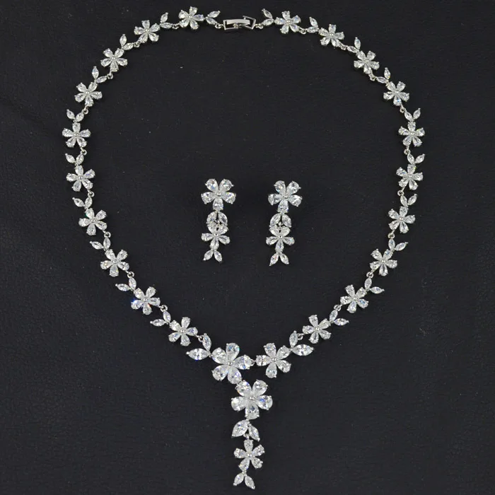 Новый дизайн Мода Роскошный цветок Ювелирные наборы для свадьбы/вечернее платье