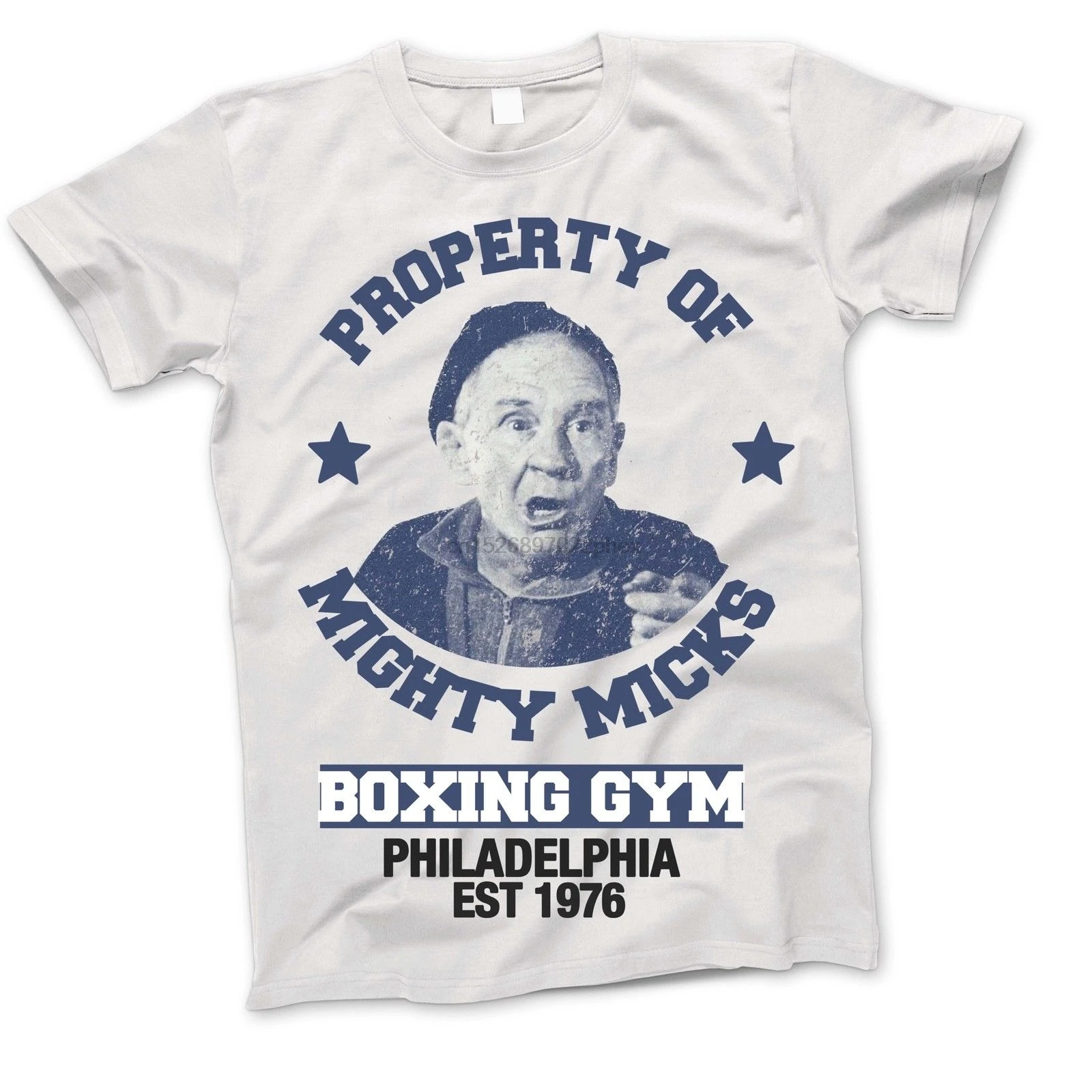 Rocky Balboa Creed Micks тренажерный зал белый фильм БОКС СПОРТИВНАЯ Классическая футболка